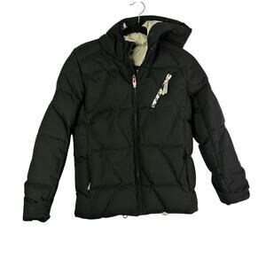 Youth Spyder black Stretch Puffer Jacket - Insulated Size 12